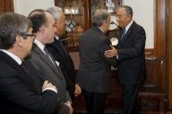 O Presidente da República Marcelo Rebelo de Sousa preside, na Sala do Senado, na Assembleia da República, à Cerimónia de entrega do Prémio Direitos Humanos 2016 a António Guterres, pelo trabalho desenvolvido no desempenho das funções de Alto Comissário das Nações Unidas para os Refugiados (ACNUR), a 23 dezembro 2016