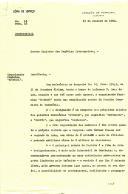 Ofício (cópia de serviço) n.º 13 da Legação de Portugal em Djakarta, Indonésia, relativa à atividade e categoria da organização feminina "Gerwani", considerada uma ramificação do Partido Comunista indonésio.