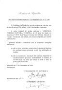 Decreto que reduz, por indulto, em um ano, a pena residual de prisão aplicada a Verónica Pereira Oliveira Ferreira, de 21 anos de idade, no processo nº 78/93 do 1º Juízo Criminal do Tribunal Judicial de Cascais.