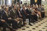 O Presidente da República, Aníbal Cavaco Silva, reúne com participantes do Lisbon Challenge no Palácio de Belém, a 25 de setembro de 2013