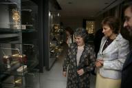 A Dra. Maria Cavaco Silva acompanha a Sra. Maria Auxiliadora Delgado de Vázquez numa visita ao Museu da Presidência da República, por ocasião da deslocação oficial a Portugal do Presidente do Uruguai, Tabaré Vázquez, a 20 de setembro de 2007
