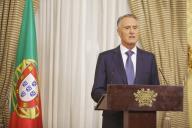 O Presidente da República, Aníbal Cavaco Silva, faz uma comunicação ao País acerca da indigitação do Primeiro-Ministro, Pedro Passos Coelho, a 22 de outubro de 2015