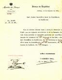 Ofício Proc.º 18:263, Liv.56, Fls. 199 do Secretário Geral do Ministério das Finanças dirigido ao Secretário Geral da Presidência da República, informando que, por despacho de 20 de dezembro de 1930, foram mantidas as extensões gratuitas aos telefones atribuídos às instalações da Presidência, na Cidadela e no Palácio de Belém.