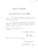 Decreto que revoga, por indulto, a pena acessória de expulsão do País aplicada a João Semedo Tavares, no Proc.º n.º 5639/90, 2ª. Secção da 1.ª Vara do Tribunal Criminal de Lisboa. 