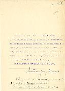 Decreto de nomeação de Victor Hugo de Azevedo Coutinho, Ministro da Marinha, para ocupar interinamente o cargo de Ministro dos Negócios Estrangeiros, durante a ausência do Ministro José Maria Vilhena Barbosa de Magalhães.