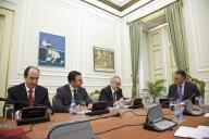 O Presidente da República, Aníbal Cavaco Silva, recebe em audiência a Direção da Confederação do Comércio e Serviços de Portugal (CCP), a 4 de fevereiro de 2011