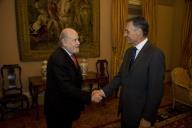 Audiência concedida pelo Presidente da República, Aníbal Cavaco Silva, ao Diretor da Cinemateca Portuguesa, João Bénard da Costa, a 4 de dezembro de 2008