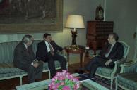 Audiência concedida ao Presidente do Banco Atlântico, Abdulmohsen Y. Al Hunaif e outros membros da Administração, a 27 de novembro de 1997