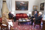 O Presidente da República Marcelo Rebelo de Sousa recebe, em audiência no Palácio de Belém, o Bastonário da Ordem dos Advogados, Prof. Doutor Luís Menezes Leitão, acompanhado de Carmo Sousa Machado, que expuseram algumas dificuldades e diferenças de tratamento de que se queixa o setor da advocacia, a 4 de junho de 2020