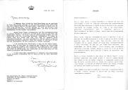 Carta do Rei da Jordânia, Hussein, dirigida ao Presidente da República Portuguesa, Mário Soares, remetendo exemplar de "Livro Branco" que esclarece a posição jordana desde o início da crise do Golfo e o desenvolvimento desta posição com o desenrolar dos acontecimentos que marcaram de uma forma trágica a região do Médio Oriente.