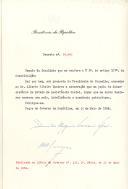 Decreto de exoneração, a pedido, do Dr. Alberto Ribeiro Queiroz do cargo de Subsecretário de Estado da Assistência Social.