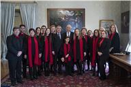 O Presidente Marcelo Rebelo de Sousa recebe, no Palácio de Belém, 11 grupos musicais que lhe cantam “as Janeiras”