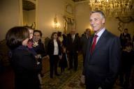 O Presidente da República, Aníbal Cavaco Silva, assiste à Festa de Natal da Presidência da República, a 11 de dezembro de 2008