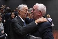 O Presidente Marcelo Rebelo de Sousa assiste, no auditório da Reitoria da Nova, à última lição do Professor Doutor David Justino, que assinalou a jubilação do Professor Catedrático do Departamento de Sociologia da Nova FCSH, a 24 de janeiro de 2023