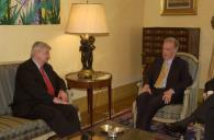 Audiência concedida pelo Presidente da República, Jorge Sampaio, ao Ministro dos Negócios Estrangeiros da Alemanha, Joschka Fisher, a 6 de junho de 2005
