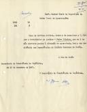 Ofício n.º 1841 (minuta) do Secretário da Presidência da República endereçado ao Chefe da Repartição da Caixa Geral de Aposentações a comunicar que o funcionário Pedro Ribeiro, que passou à situação de aposentado em 1 de dezembro de 1947, tem a sua residência nas Dependências do Palácio Nacional de Belém
