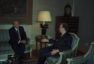 Audiência concedida pelo Presidente da República, Jorge Sampaio, ao Governador de Macau, General Rocha Vieira, a 17 de janeiro de 1997