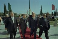O Presidente da República, Jorge Sampaio, participa na sessão de encerramento do Congresso Portugal - Brasil Ano 2000, no Mosteiro dos Jerónimos, a 18 de junho de 1999