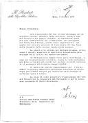 Carta do Presidente da República Italiana, Giovanni Leone, dirigida ao Presidente da República de Portugal, António dos Santos Ramalho Eanes, agradecendo mensagem de 14 de setembro e exprimindo a sua satisfação pela admissão de Portugal no Conselho da Europa.