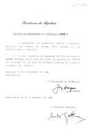 Decreto que revoga, por indulto, a pena acessória de expulsão do País aplicada a Manuel Tavares, no Proc.º n.º 144/94 da 1ª. Secção da 10.ª Vara do Tribunal Criminal de Lisboa.