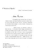 Carta do Presidente da República, Mário Soares, dirigida ao Presidente da República Democrática de São Tomé e Príncipe, Dr. Manuel Pinto da Costa, dando conta de missivas endereçadas por ele ao Presidente dos EUA, Ronald Reagan, e a Willy Brandt, Presidente da Internacional Socialista, sobre  a questão de São Tomé e Príncipe, e das respostas deles recebidas.