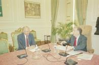 Audiência concedida pelo Presidente da República, Jorge Sampaio, ao dirigente do Partido Ecologista Os Verdes, André Martins, a 19 de abril de 2005