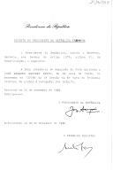 Decreto que revoga, por indulto, a pena acessória de expulsão do País, aplicada a José Eduardo Sanches Brito, no Proc.º n.º137/95 da 3.ª Secção do 6.ª Vara do Tribunal Criminal de Lisboa.