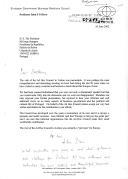 Carta do Professor John S. N. Drew, do European Government Business Relations Council, dirigida ao Presidente da República, Jorge Sampaio, considerando um sucesso e "memorável" a visita do Ad Hoc Council a Lisboa e agradecendo o contributo e a intervenção do Presidente português, na ocasião.