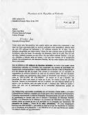Carta da Primeira Dama da Colômbia, Nohra Puyana de Pastrana, dirigida a Maria José Ritta, Primeira Dama de Portugal, dando a conhecer uma iniciativa organizada por várias instituições colombianas dedicada à causa das crianças desfavorecidas no conjunto da IberoAmérica - programa "Ao encontro de sonhos e vozes da infância colombiana" - e à apresentação do documento "Decalogo de Colombia", solicitando que seja indicado um funcionário da embaixada portuguesa em Bogotá para participar no programa.