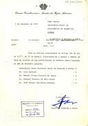Ofício n.º 50/79 do Presidente da Comissão Consultiva para os Assuntos das Regiões Autónomas, Vasco de Almeida e Costa, dirigido ao Secretário-Geral da Presidência da República, informando do número de dias de reunião em que participaram os membros da Comissão no mês de novembro de 1979.