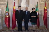 No final do primeiro dia da visita de Estado a Portugal do Presidente da República Popular da China, Xi Jinping, e Senhora Peng Liyuan, o Presidente Marcelo Rebelo de Sousa oferece um jantar oficial no Palácio Nacional da Ajuda, a 4 de dezembro de 2018