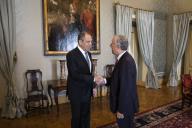 O Presidente da República Marcelo Rebelo de Sousa, recebe, em audiência no Palácio de Belém, o Ministro dos Negócios Estrangeiros da Federação da Rússia, Serguei Lavrov, a 24 de novembro de 2018