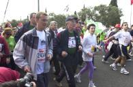 O Presidente da República, Jorge Sampaio, participa na Meia-Maratona de Lisboa, a 13 de março de 2005