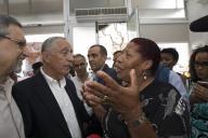 O Presidente da República, Marcelo Rebelo de Sousa, no âmbito da visita de Estado a Cabo Verde, visita pastelaria portuguesa na Cidade da Praia, a 9 de abril de 2017