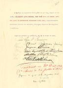 Decreto de nomeação de Felisberto Alves Pedrosa, Ministro da Agricultura, de João José Sinel de Cordes, de António Maria Bettencourt Rodrigues e de João Belo, respetivamente, nos cargos de Ministros interino do Interior, das Finanças, dos Negócios Estrangeiros e das Colónias. 