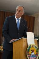 O Presidente da República Marcelo Rebelo de Sousa participa num banquete oferecido, em sua honra, pelo Presidente da República de Moçambique, Filipe Nyusi, e Senhora, no Palácio da Ponta Vermelha, em Maputo, a 4 maio 2016