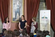 Décimo segundo encontro do Programa “Escritores no Palácio de Belém”, com as escritoras Cristina Quental e Mariana Magalhães que onde mantiveram uma conversa sobre a sua obra e a importância da leitura, com alunos do ensino básico, a 22 de maio de 2018