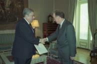 Audiência concedida ao Embaixador de Portugal no Brasil, Francisco Knopfli, a 22 de outubro de 1997