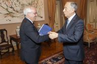 O Presidente da República Marcelo Rebelo de Sousa recebe, em audiência, o Presidente do Conselho Nacional de Educação, Prof. Doutor David Justino, a 12 maio 2016