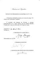 Decreto que nomeia, sob proposta do Governo, o ministro plenipotenciário de 1ª classe António José da Câmara Ramalho Ortigão para o cargo de Embaixador de Portugal em Lagos [Nigéria].