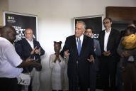 O Presidente da República, Marcelo Rebelo de Sousa, visita famílias realojadas na Quinta do Mocho, na Casa da Cultura de Sacavém, Loures, a 20 de junho de 2019