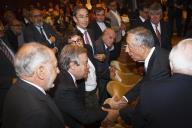 O Presidente da República Marcelo Rebelo de Sousa entrega ao ensaísta e filósofo português Eduardo Lourenço e ao cartoonista francês Jean Plantureux, conhecido como Plantu, o Prémio Europeu Helena Vaz da Silva que distingue contribuições excecionais para a proteção e divulgação do património cultural e dos ideais europeus, a 10 outubro 2016