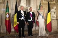 O Presidente da República Marcelo Rebelo de Sousa, no âmbito da visita de Estado a Portugal, oferece um Jantar de Estado em honra dos monarcas belgas, no Palácio da Ajuda, a 22 de outubro de 2018  