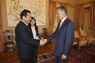 Audiência concedida pelo Presidente da República, Aníbal Cavaco Silva, ao CEO da China Three Gorges, Lu Chun, a 29 de outubro de 2014