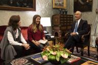 O Presidente da República Marcelo Rebelo de Sousa, recebe, em audiência no Palácio de Belém, a recém-eleita Presidente da Juventude do Partido Popular Europeu (YEPP - Youth of the European People’s Party), Lídia Pereira, que esteve acompanhada pela Presidente da Juventude Social Democrata (JSD), Margarida Balseiro Lopes, a 23 de novembro de 2018