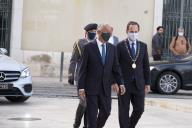 O Presidente da República Marcelo Rebelo de Sousa preside, na Praça do Município em Lisboa, à cerimónia comemorativa do 110.º aniversário da Implantação da República, a 5 de outubro de 2020.
