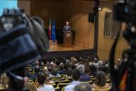 O Presidente da República Marcelo Rebelo de Sousa participa na Conferência “Desafios Demográficos: A Natalidade”, promovida pelo Conselho Económico e Social (CES), que se realizou no auditório da Fundação Eng.º António de Almeida no Porto, a 7 de setembro de 2018 