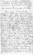 Carta de cidadã residente em Boa Vista, Santa Clara de Loredo [sic], dirigida ao Presidente da República, General Spínola, saudando-o e agradecendo-o pelo 25 de Abril, manifestando o seu anseio pelo regresso da Guiné do filho militar e o seu desejo que a sua carta seja lida na rádio e na televisão.