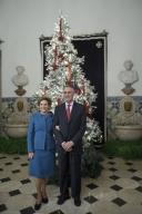 O Presidente da República, Aníbal Cavaco Silva, inaugura a Exposição de Natal “Menino de Barro - Imaginário do Mestre José Franco” e observa a Árvore de Natal e a Mesa da Consoada, nas Galerias dos Viveiros da Cascata e Salas das Bicas e de Jantar, Palácio de Belém, a 5 de dezembro de 2011