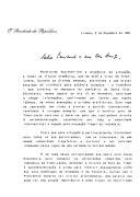 Carta do Presidente da República, Mário Soares, endereçada ao Presidente da República Popular de Moçambique, Joaquim Chissano, dando conta da situação dramática vivida em Timor-Leste, com "uma brutal escalada de violência pela potência ocupada - a Indonésia - que culminou no massacre do cemitério de Santa Cruz" e apelando para que o chefe de Estado moçambicano condene aquelas atrocidades, defenda o direito do povo timorense à autodeterminação e intervenha, neste sentido,  junto dos seus homólogos do Zimbabué e da Tanzânia que irão receber o Presidente indonésio Suharto.